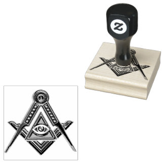 Freemasonry Square och Compass Masonic Stämpel