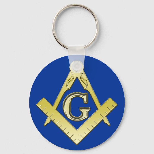 Freemasonry Symbol Keychain Nyckelring (Framsida)