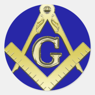 Freemasonry Symbol Sticker Runt Klistermärke