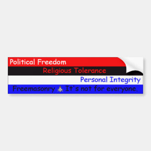 FreemasonryItsNotForEveryone Bildekal