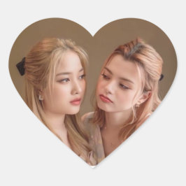 Freenbecky Thai GL Ship Couple Sticker Hjärtformat Klistermärke