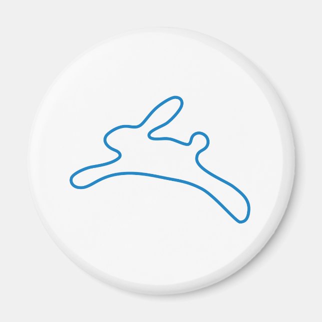 Freenet Bunny Logotyp Magnet (Framsidan)