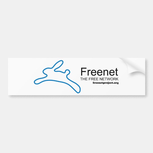 Freenet-kanin och namn bildekal (Framsidan)