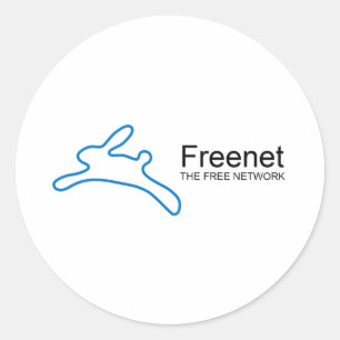 Freenet-kanintext Runt Klistermärke
