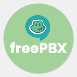 FreePBX Logotyp Färg-stickers Runt Klistermärke