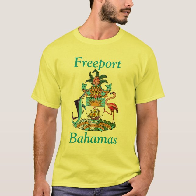 Freeport Bahamas med vapenskölden T-shirt (Framsida)