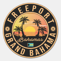 Freeport Bahamas Retro Sunset Souvenirs 60-talet