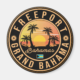 Freeport Bahamas Vintage Souvenirs 80-talet Magnet