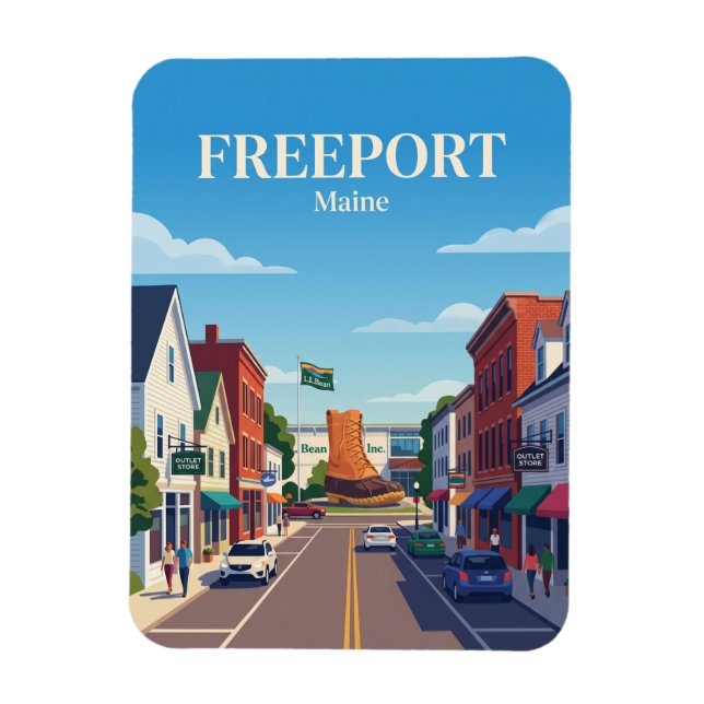 Freeport USA Magnet (Vertikal)
