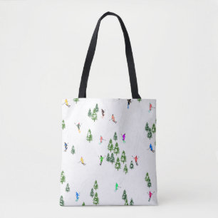 Freeride Alpine Skiers Skiing illustration Ski Tygkasse