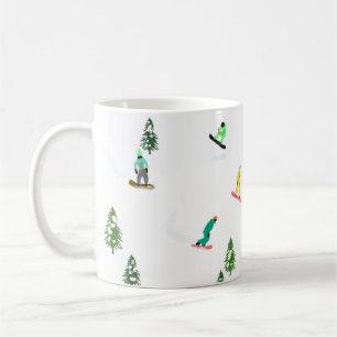 Freeride Snowboard Snowboarder Snowboarder Kaffemugg