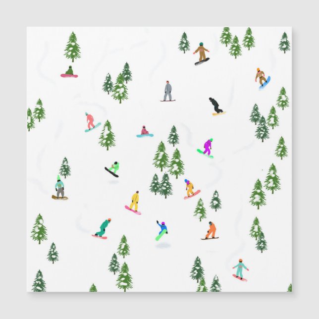 Freeride Snowboarder Snowboarding Illustration (Framsida)