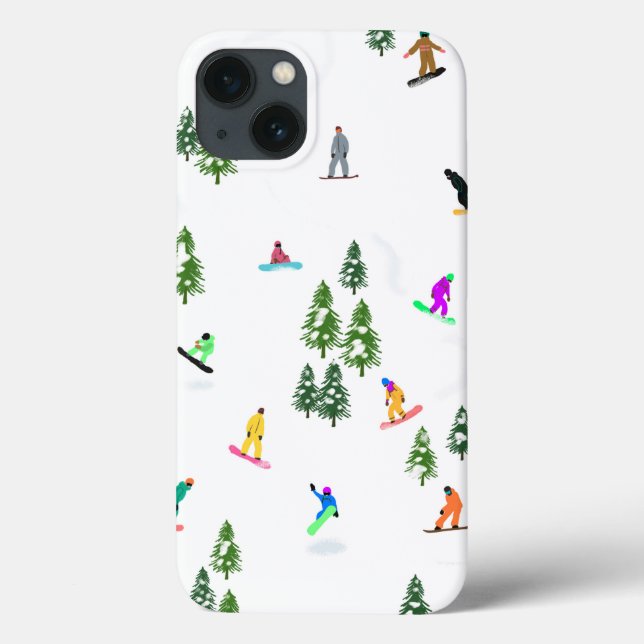 Freeride Snowboarder Snowboarding Illustration (Baksida)