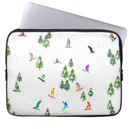 Freeride Snowboarder Snowboarding Illustration Laptop Fodral