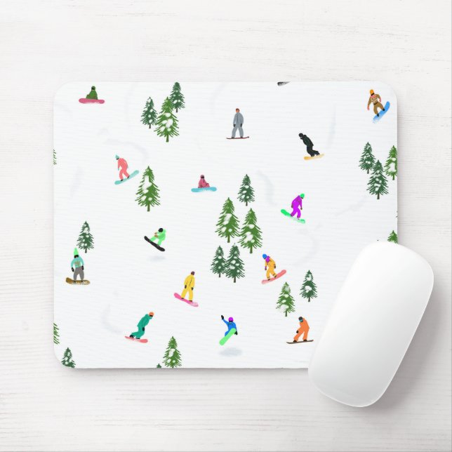 Freeride Snowboarder Snowboarding Illustration Musmatta (Med mus)