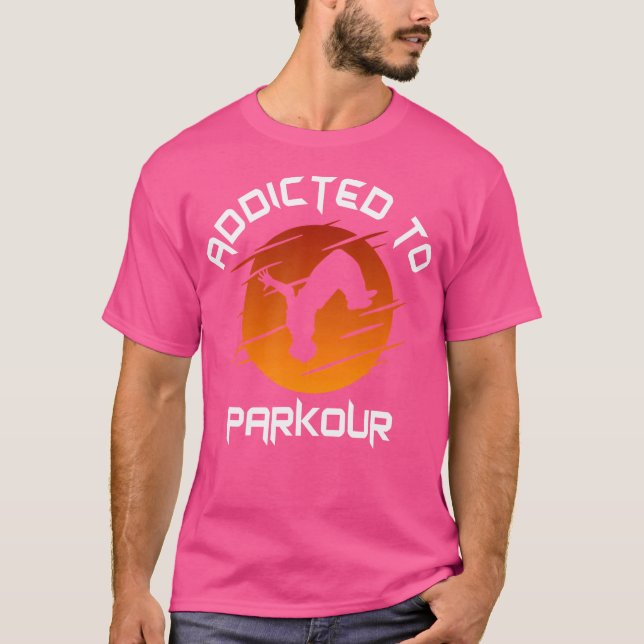 Freerunner Freerunning Addicted To Parkour T Shirt (Framsida)