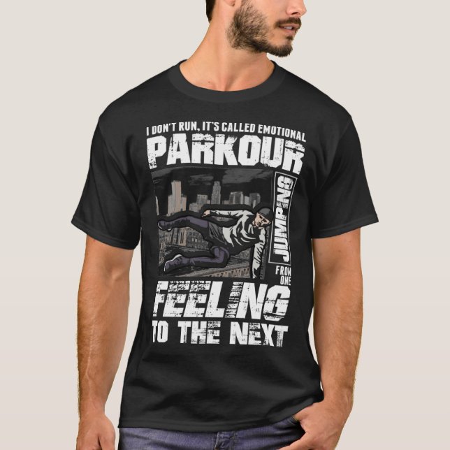 Freerunners Parkour Running  Jumping Parkour T Shirt (Framsida)