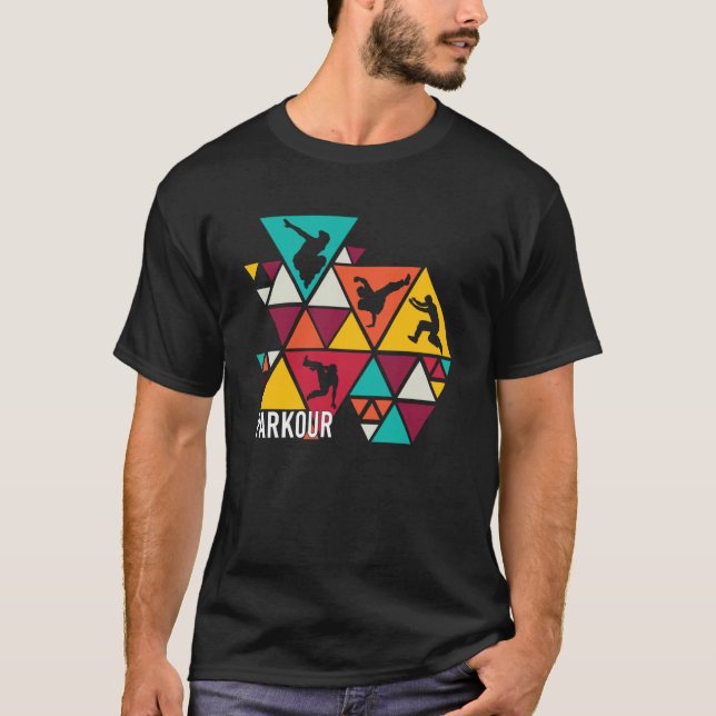 Freerunning Street Workout Freestyle Acrobatic Par T Shirt (Framsida)