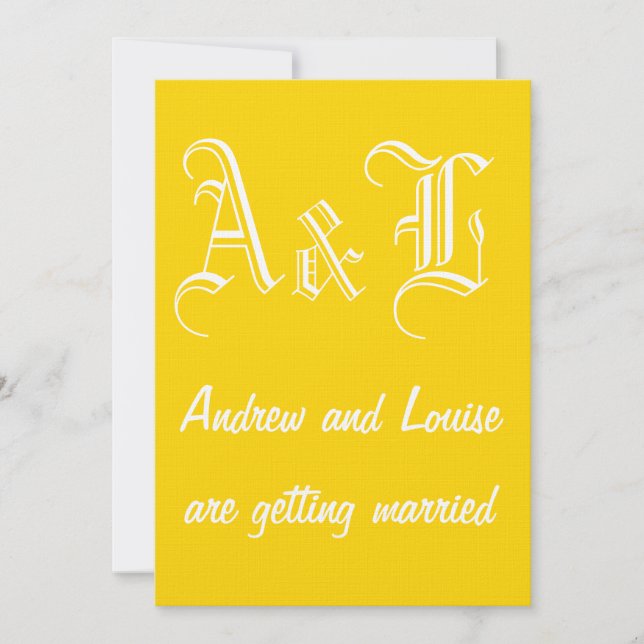 Freesia & White Wedding-inbjudan Inbjudningar (Framsida)