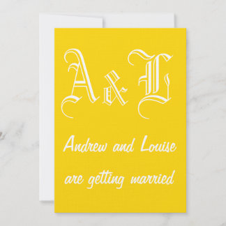 Freesia & White Wedding-inbjudan Inbjudningar