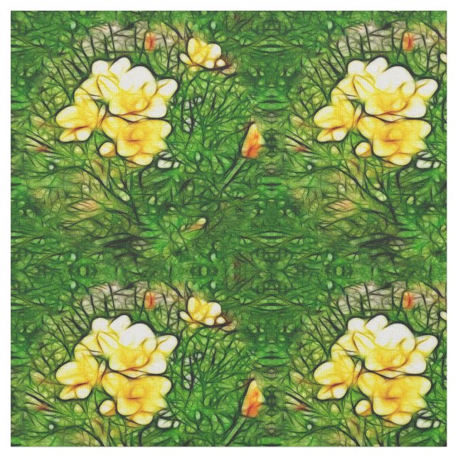 Freesiabristning Tyg (Närbild)