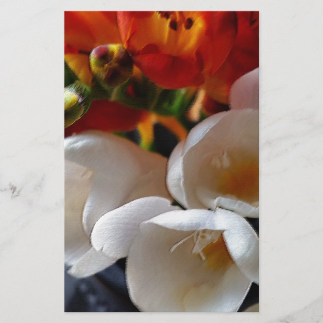 Freesias bouquet brevpapper (Framsida)