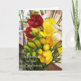 Freesias Personlig 65e Bröllop-årsdagen Kort