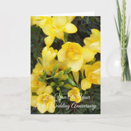 Freesias Personlig 70:e Bröllop-årsdagen Kort