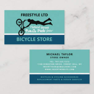 Freestyle Bike Motocross, Cycling Store Visitkort