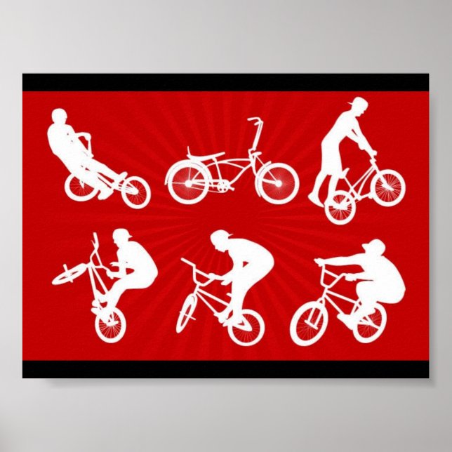 Freestyle-biker-vektorer-10107-vid Poster (Framsidan)