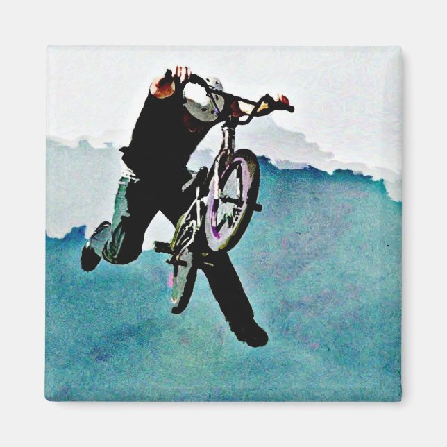 Freestyle BMX Bicycle Stunt Magnet (Framsidan)