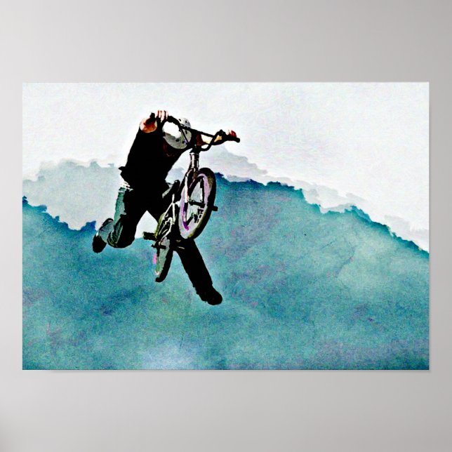 Freestyle BMX Bicycle Stunt Poster (Framsidan)