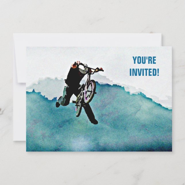 Freestyle BMX Cycle Stunt Inbjudningar (Framsida)