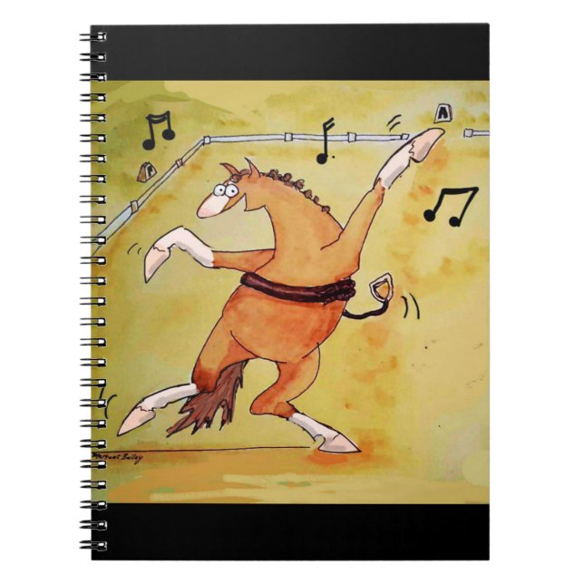 Freestyle Dressage Dancing Horse Notebook Anteckningsbok (Framsidan)