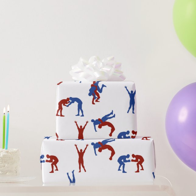 Freestyle Greco Roman Wrestling Mönster Presentpapper (Festgåvor)