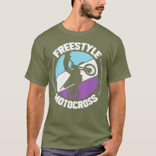 Freestyle Motocross Tävla Dirt Bike T Shirt