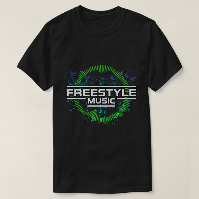 Freestyle Music Dance Electro T Shirt (Design framsida)