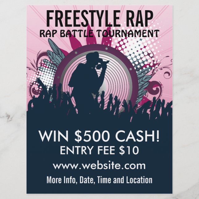 Freestyle Rap Music Flyer (Framsidan)