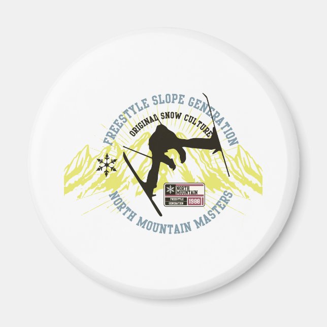 Freestyle Ski Magnet (Framsidan)
