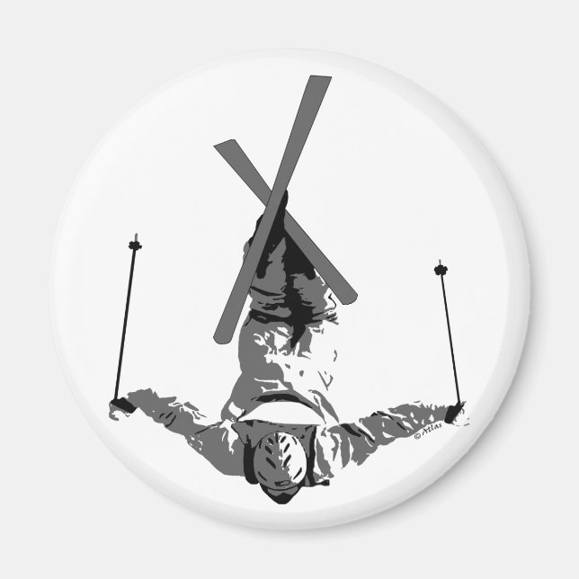Freestyle Skiing Magnet (Framsidan)