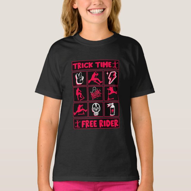 Freestyle Trick Scooter T Shirt (Framsida)