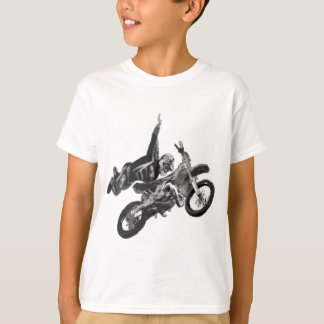 Freestyling med smutscykeln t-shirt