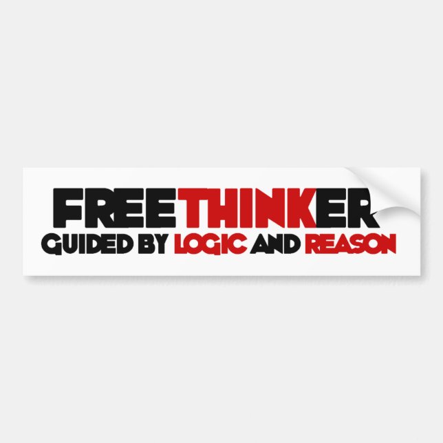 Freethinker Bildekal (Framsidan)