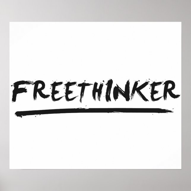 Freethinker Paintbrush Poster (Framsidan)
