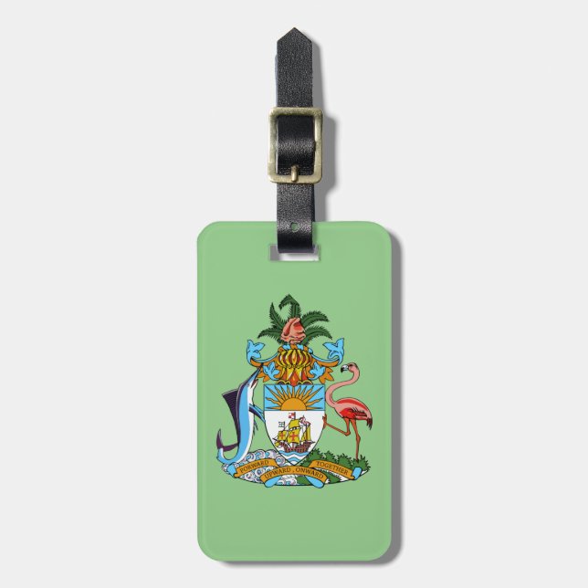 Freetown, Bahamas med Jacka av Arm (Eleuthera) Bagagebricka (Vertikal Framsida)