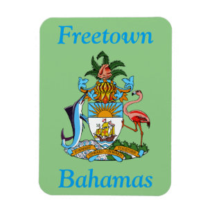 Freetown, Bahamas med Jacka av Arm (Eleuthera) Magnet