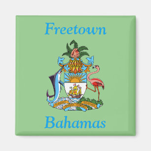 Freetown, Bahamas med Jacka av Arm (Eleuthera) Magnet