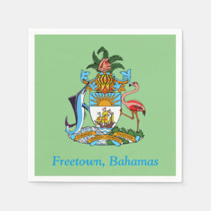 Freetown, Bahamas med Jacka av Arm (Eleuthera) Pappersservett