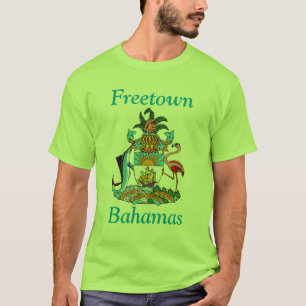 Freetown, Bahamas med Jacka av Arm (Eleuthera) T Shirt