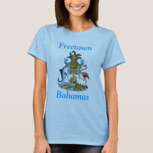 Freetown, Bahamas med vapensköld (Eleuthera) T Shirt